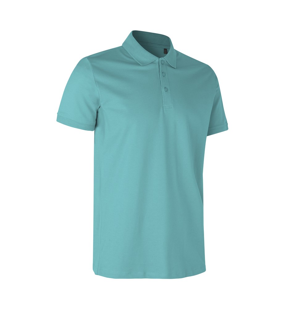 ID Polo shirt | organic - Dusty Aqua
