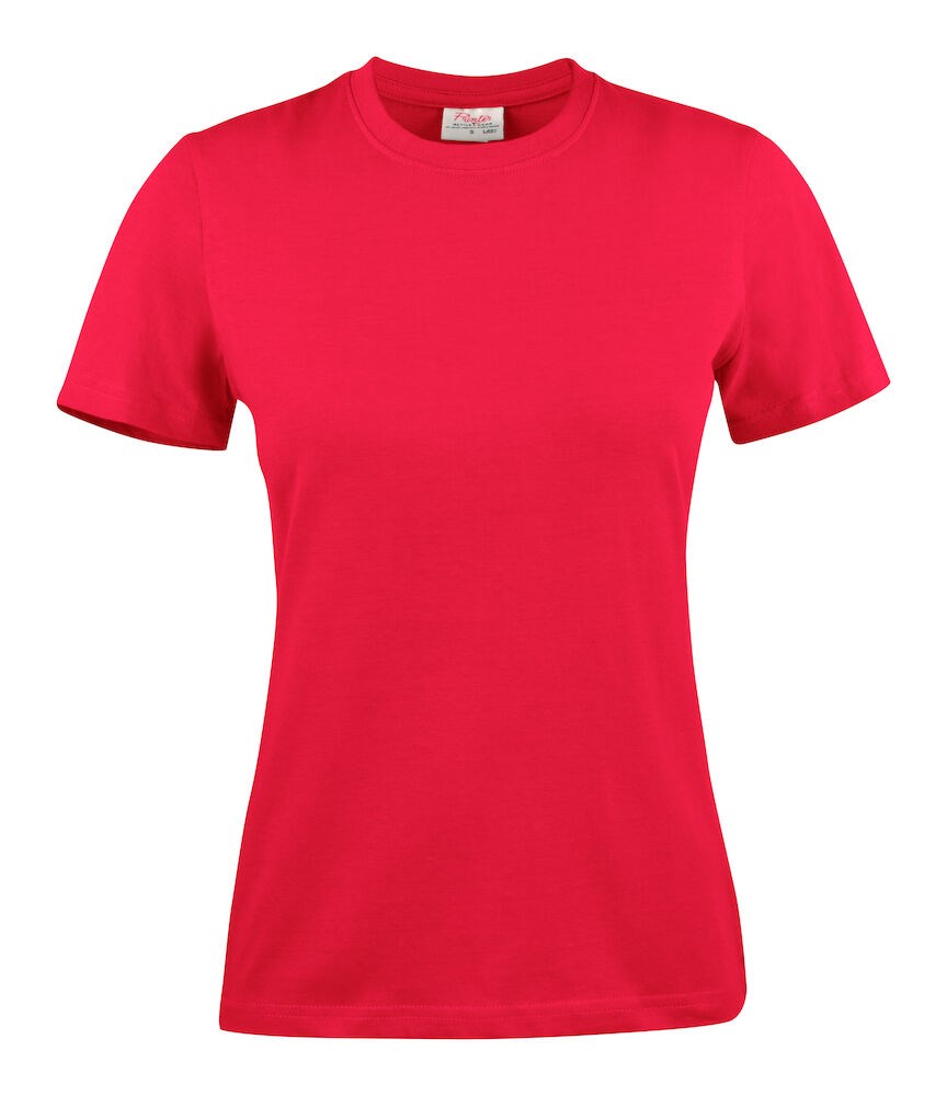 Light 
T-Shirt Dames Rood M