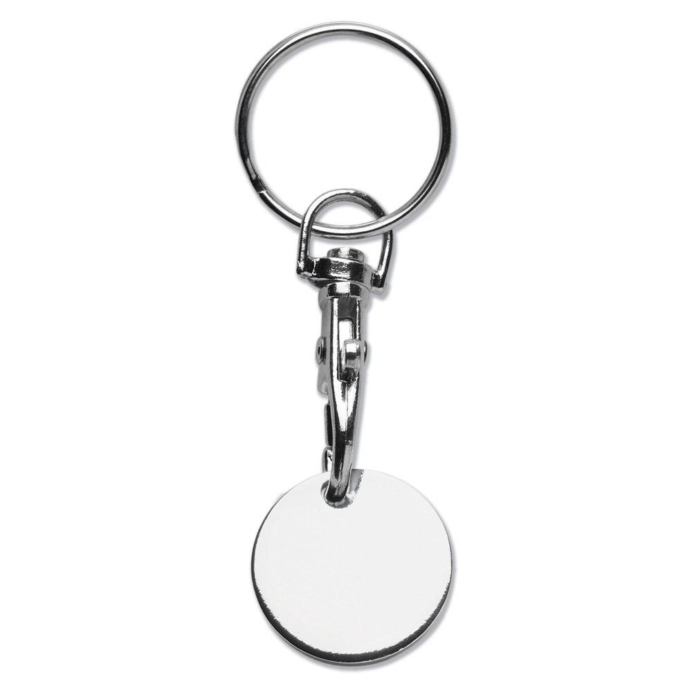 Sleutelhanger winkelwagenmuntje