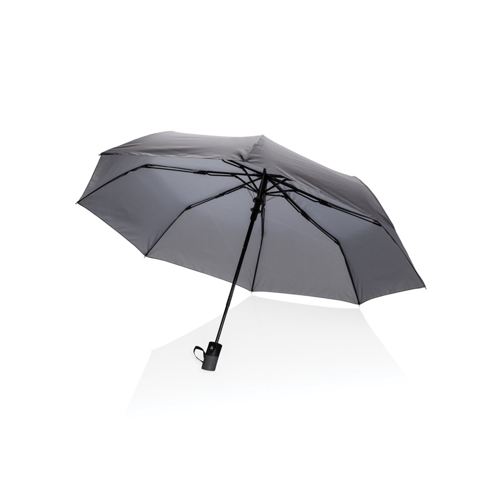 21" Impact AWARE™ RPET 190T mini auto open paraplu - antraciet (± PMS Cool Grey 11)