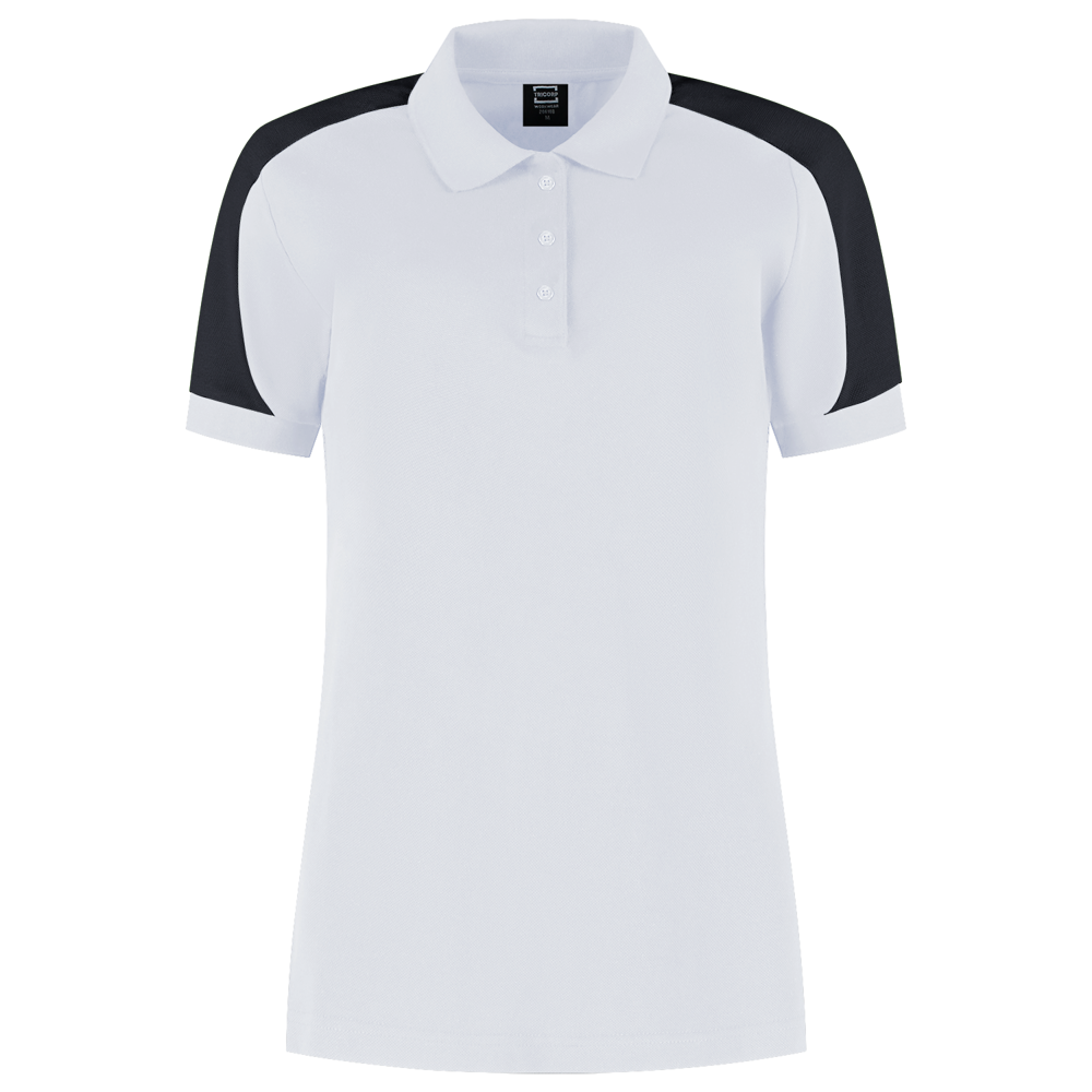 Poloshirt Bicolor Redefined Dames - WhiteAnthracite