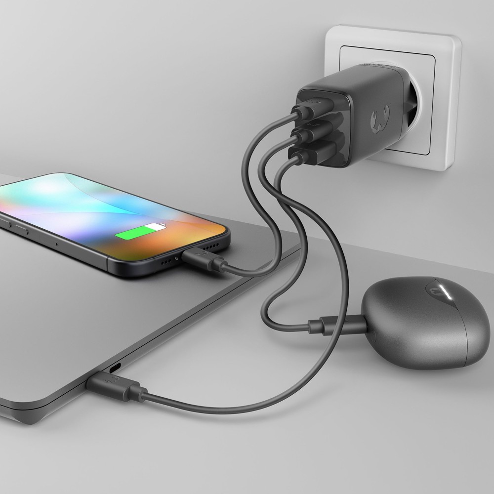 Fresh 'n Rebel 67W PD Wall Charger- Storm Grey