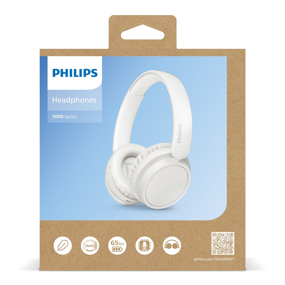 TAH5209 |Philips Bluetooth over ear koptelefoon met 65 uur speeltijd