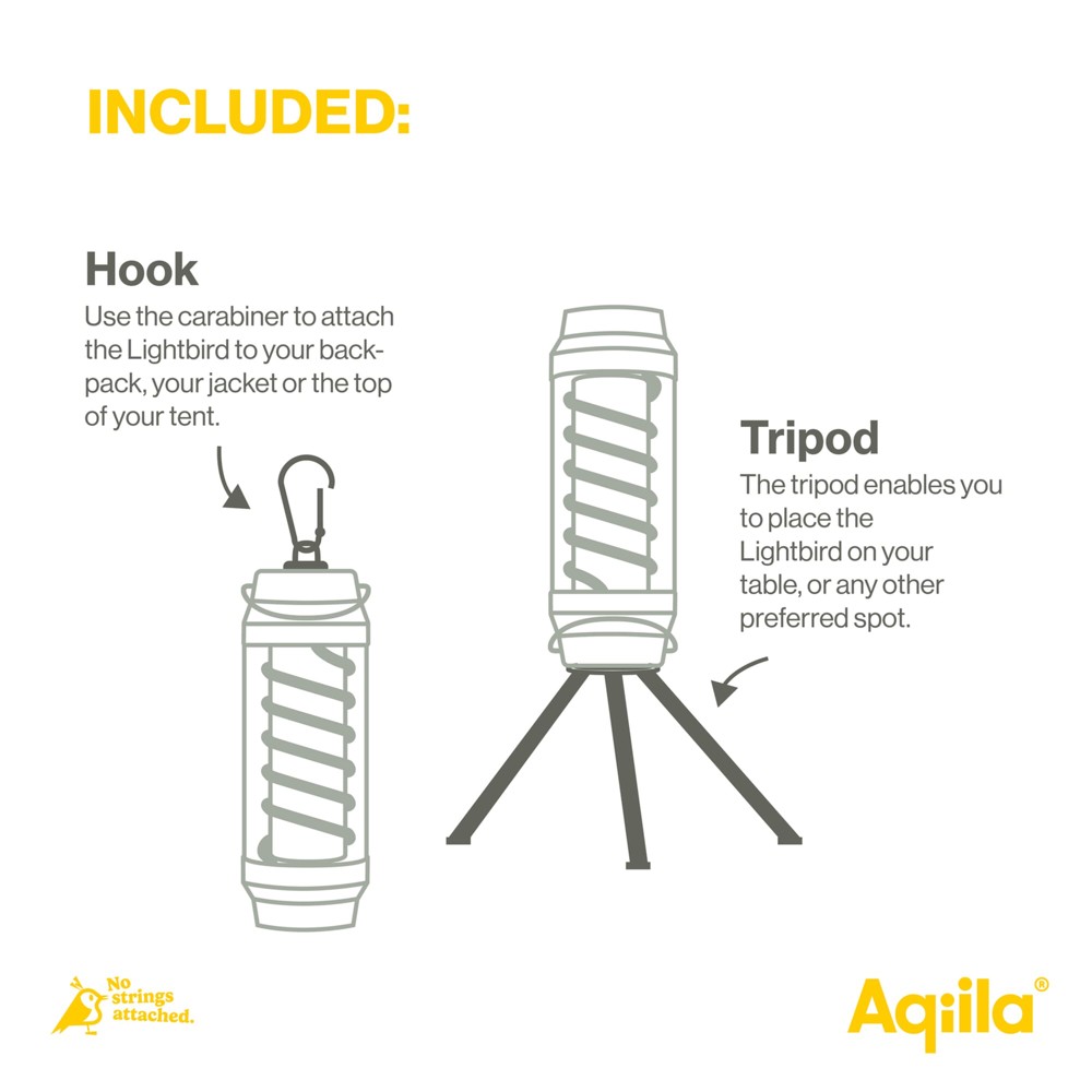 Aqiila Lightbird G1 Camping lamp en Zaklamp