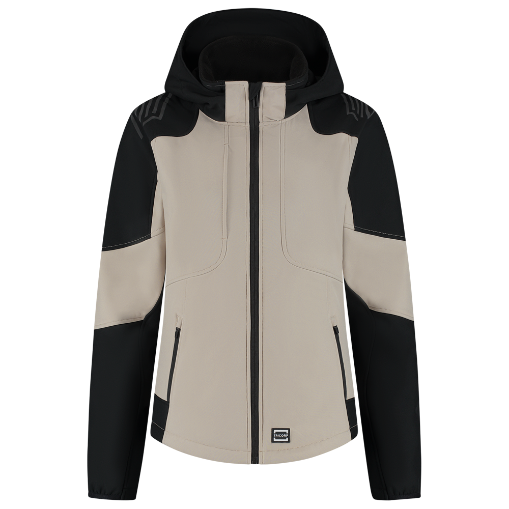 Softshell Capuchon Bicolor Redefined Dames - SandBlack