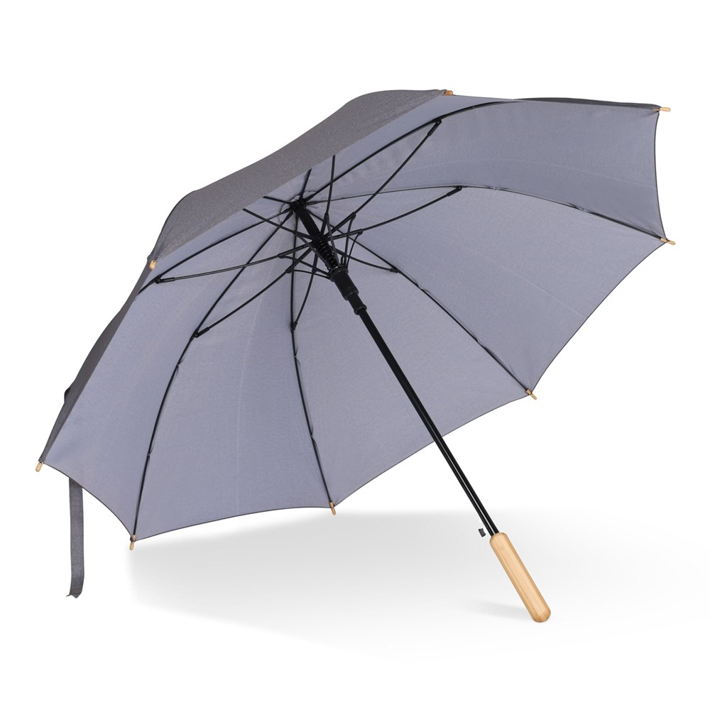 Stok paraplu 25” R-PET recht handvat auto open