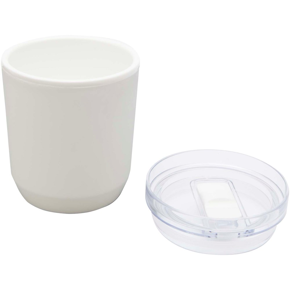Hudson 180 ml dubbelwandige beker van gerecycled plastic