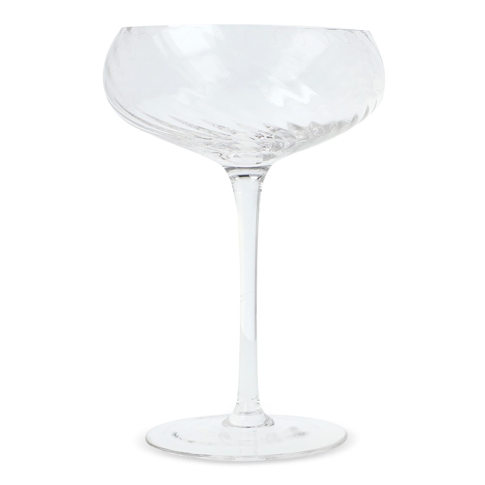 Byon Opacity set van 2 champagneglazen met stijlvol glas patroon 300ml