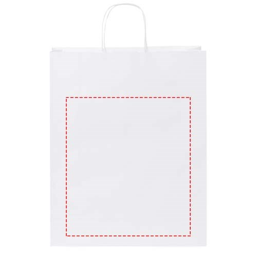 Papieren tas 80-90 g/m2 gemaakt van kraftpapier met gedraaide handvaten - 32 x 12 x 40 cm