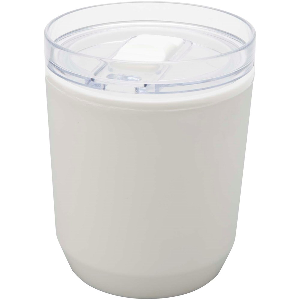 Hudson 180 ml dubbelwandige beker van gerecycled plastic