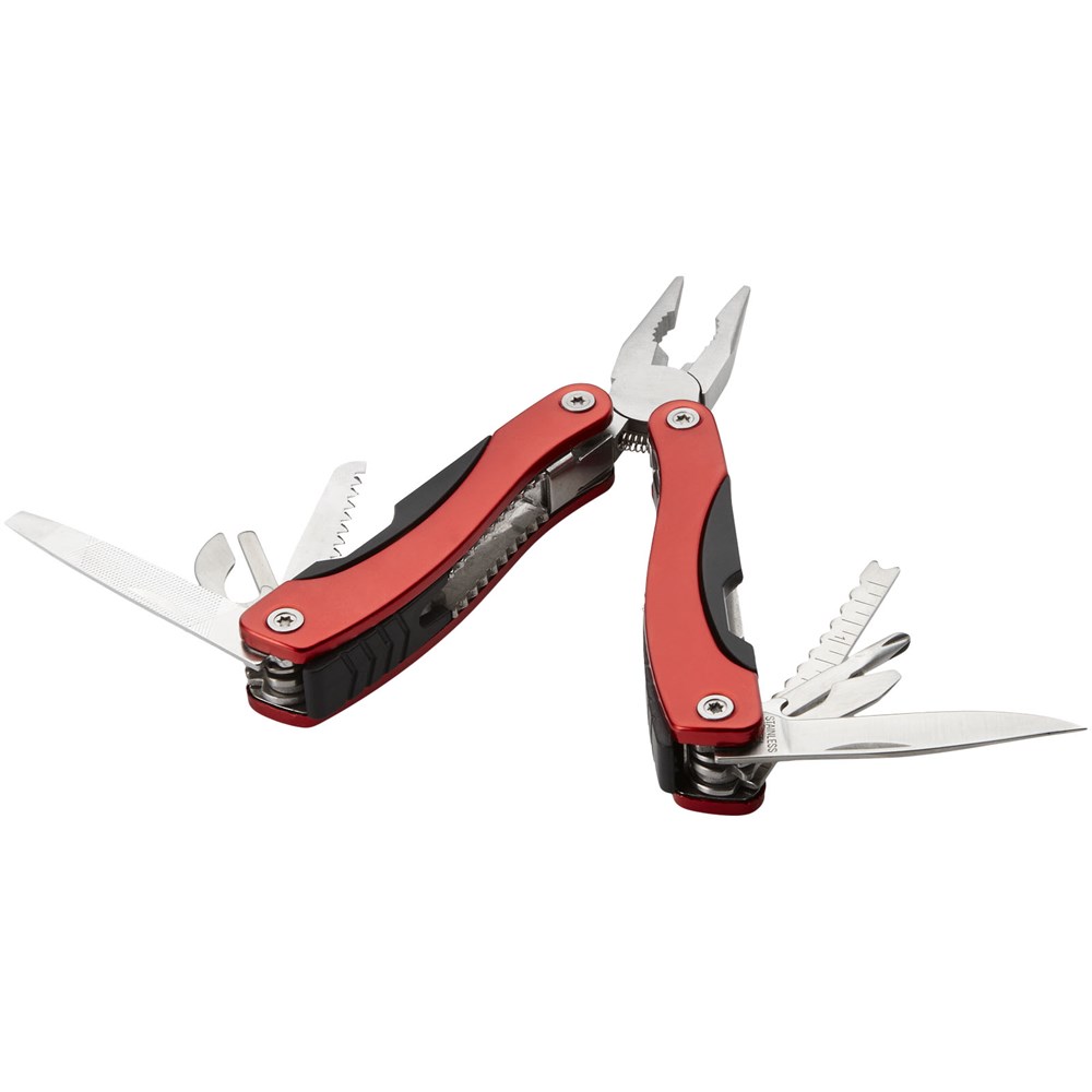 Casper multifunctionele gereedschapsset met 11 functies - Rood