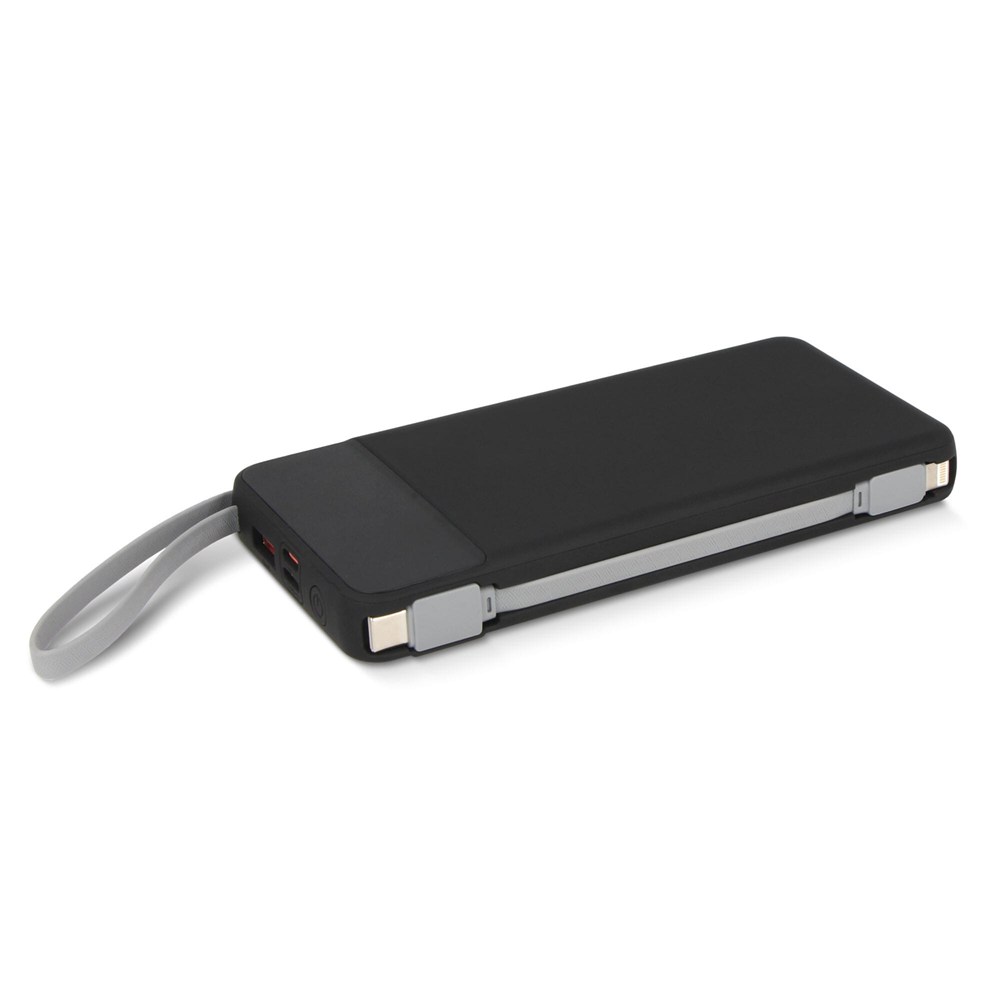 Ziara Powerbank met USB-C &amp; Lightning Kabel 10000mAh 