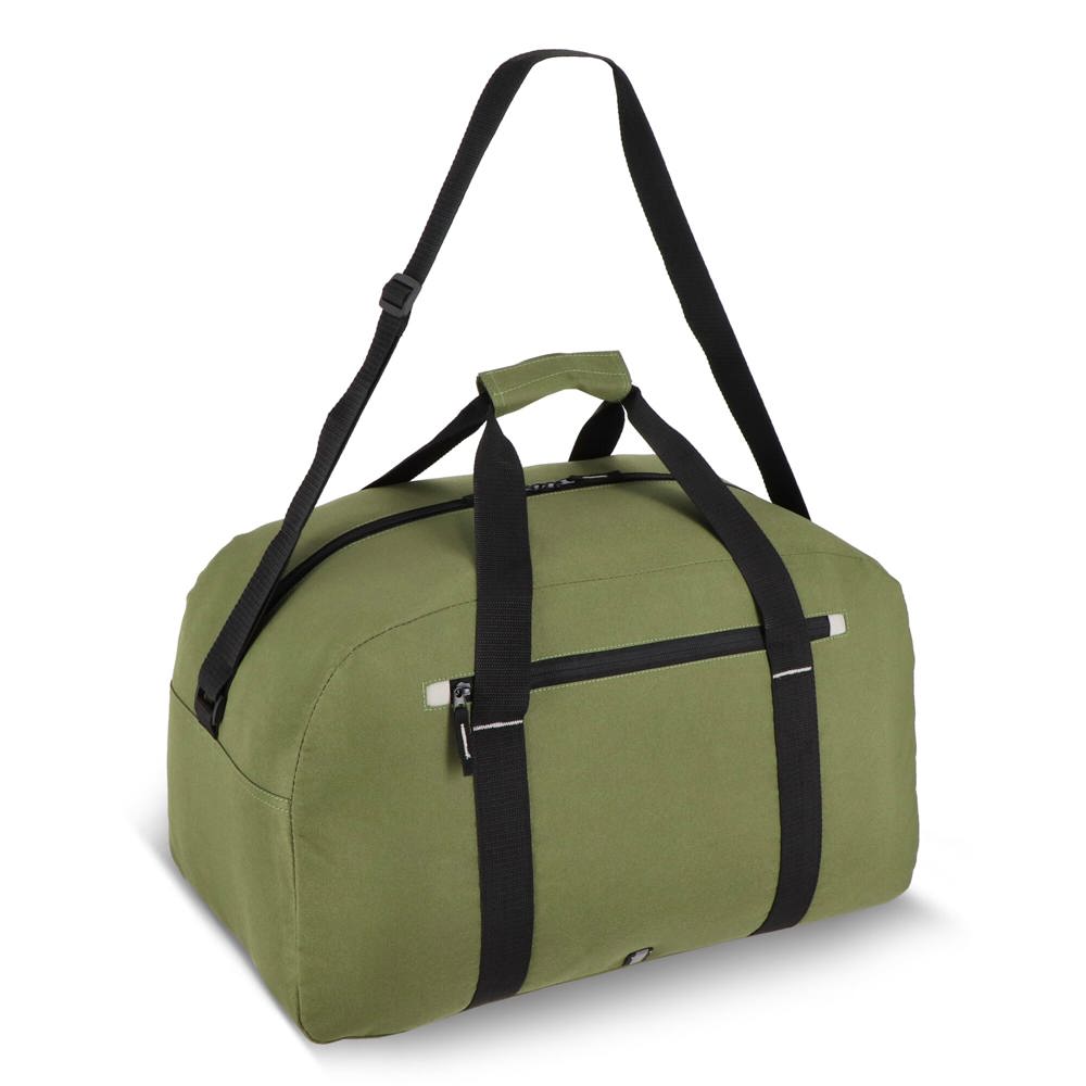 600D gerecycled PET Nevada sport- en reistas 53 x 27 x 30 cm 35 L - Olijfgroen